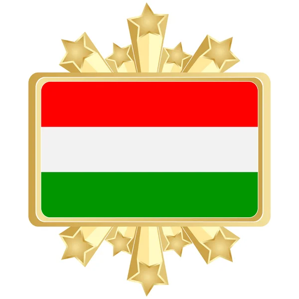 Flagge Ungarns — Stockvektor