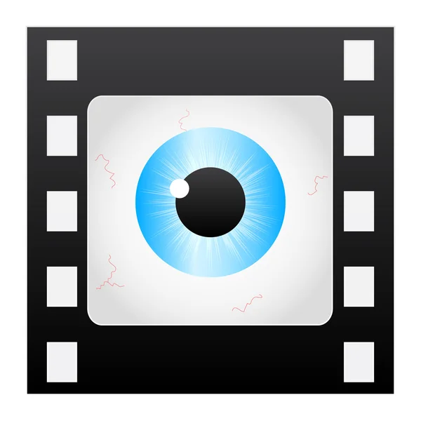 Filmstripe öga — Stock vektor