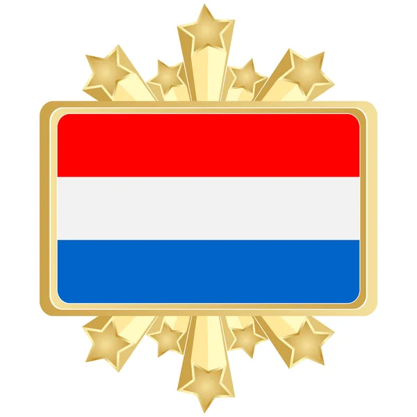 Flagge Luxemburgs — Stockvektor