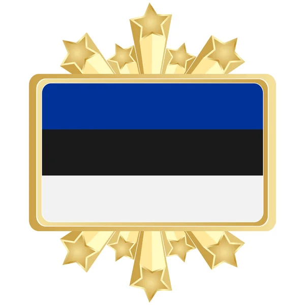 Vlag van Estland — Stockvector