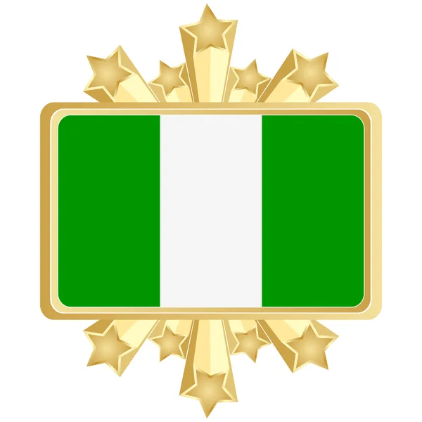 나이지리아의 국기 — 스톡 벡터