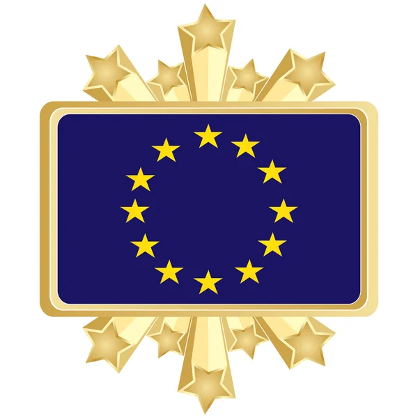 Europese vlag — Stockvector