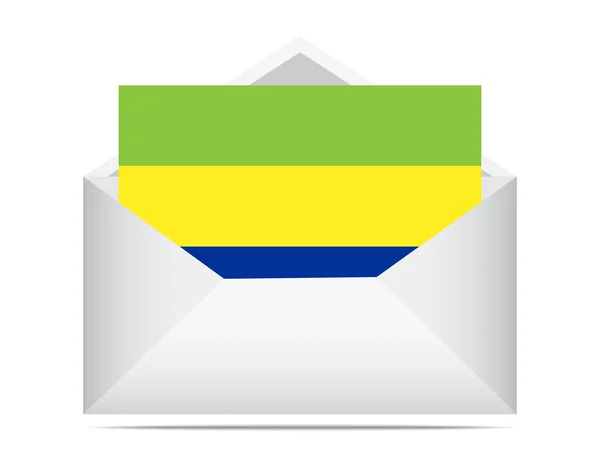 Brief von Gabon — Stockvektor