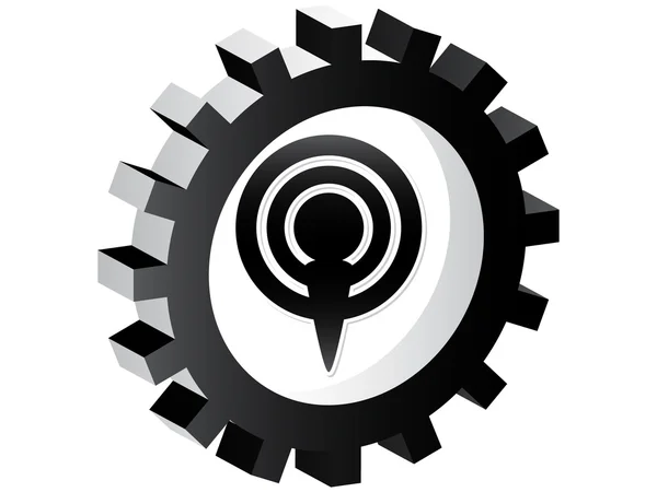 Icona podcast — Vettoriale Stock