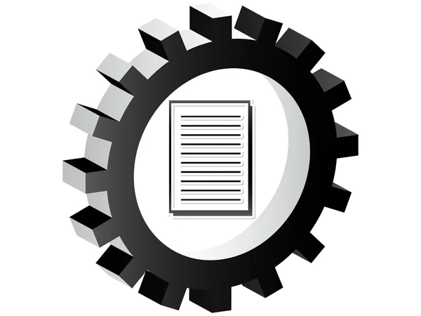 Кнопка документа — стоковий вектор