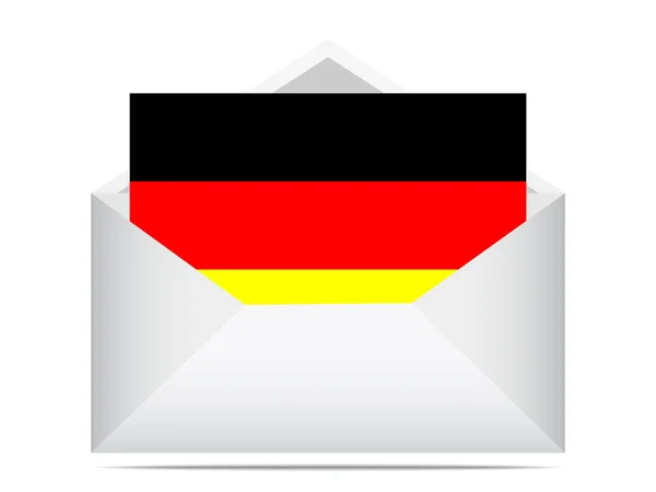 Almanca mektup — Stok Vektör