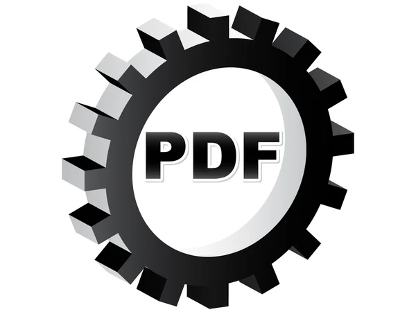 PDF formátumban — Stock Vector