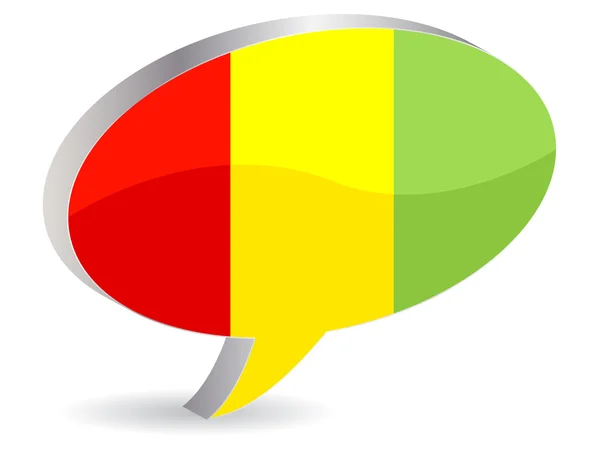Ícone da bandeira da Guiné — Vetor de Stock