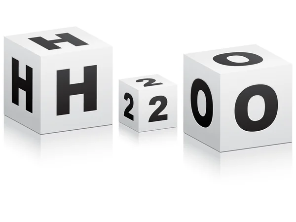 Formula h2o — Vettoriale Stock