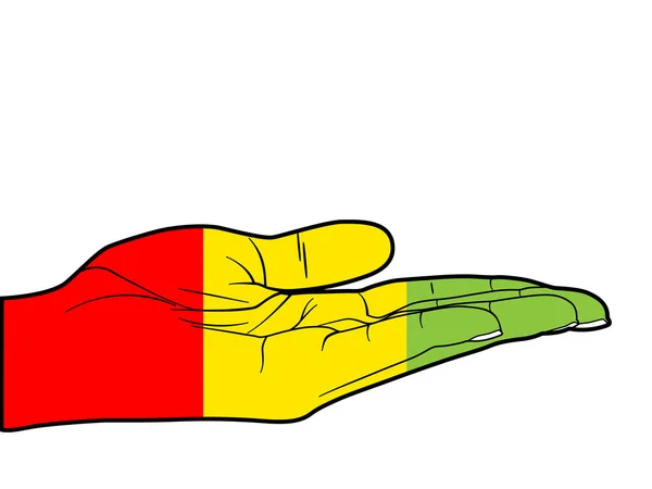 Flaga Gwinei — Wektor stockowy