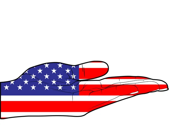 Bandeira da américa — Vetor de Stock