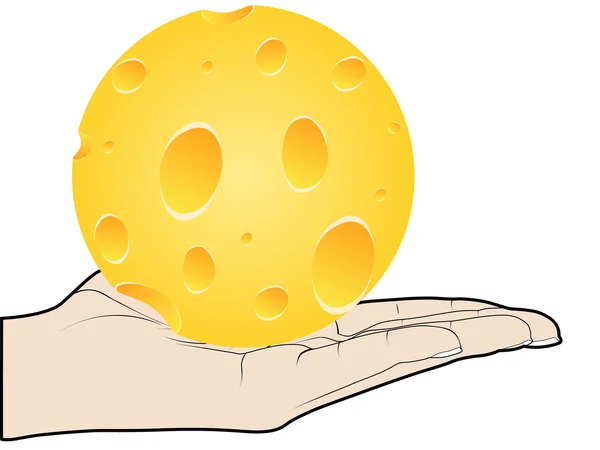 Pedazo de queso oferta — Vector de stock