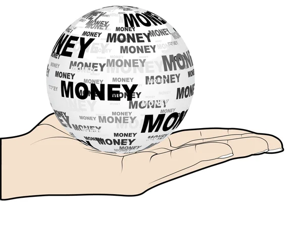 Bola de dinheiro —  Vetores de Stock