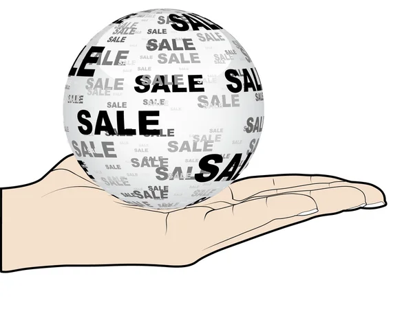 Продаж м'яч — стоковий вектор