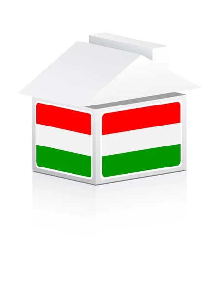 匈牙利的房子 — 图库矢量图片