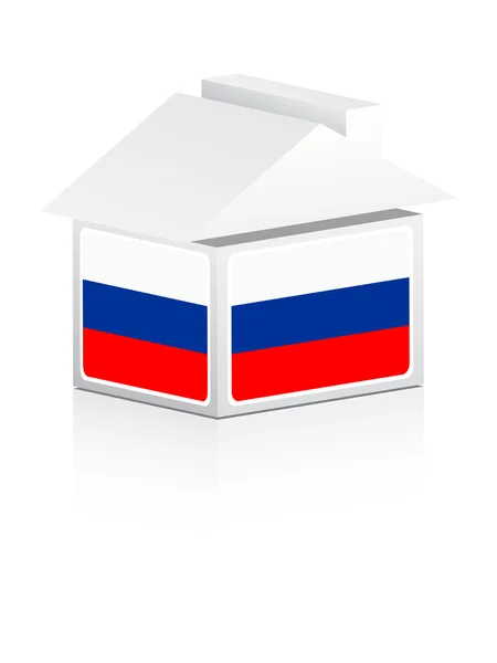 Russian house — Stock Vector