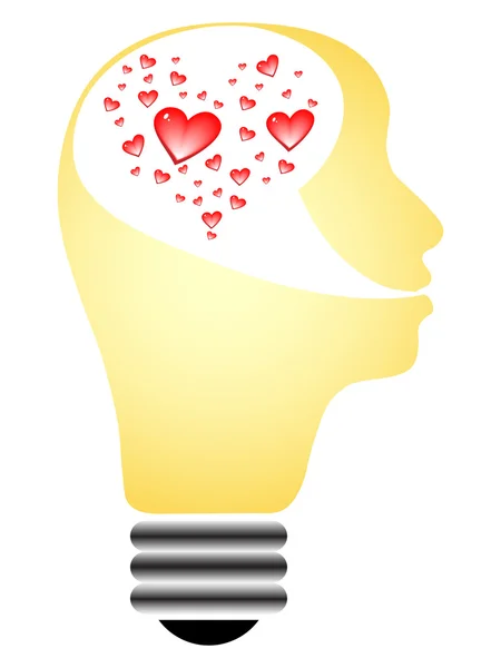 Love think — Stock Vector