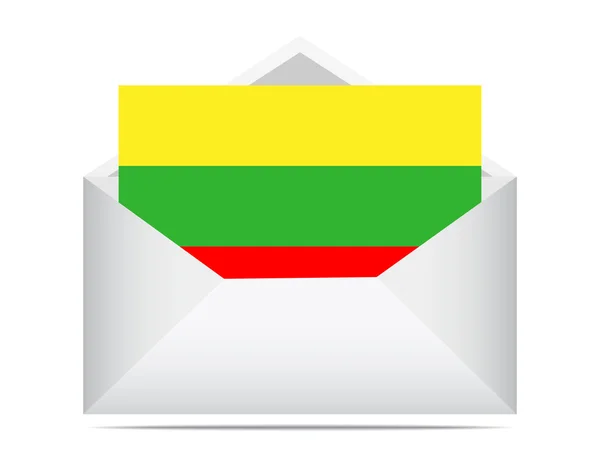 立陶宛的信 — 图库矢量图片