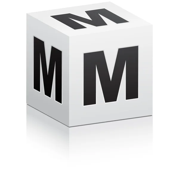 Písmeno m — Stockový vektor