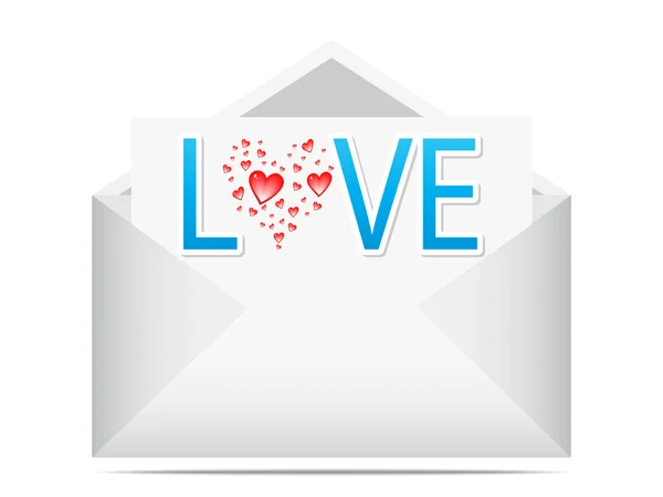 Carta de amor — Archivo Imágenes Vectoriales