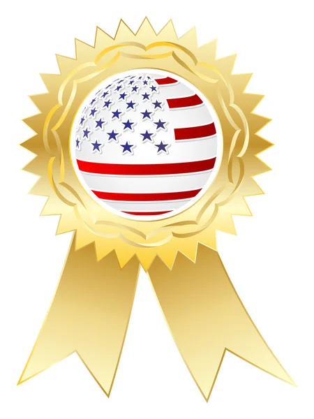 Medalha americana — Vetor de Stock