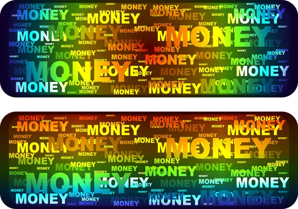 Pieniądze transparent — Wektor stockowy