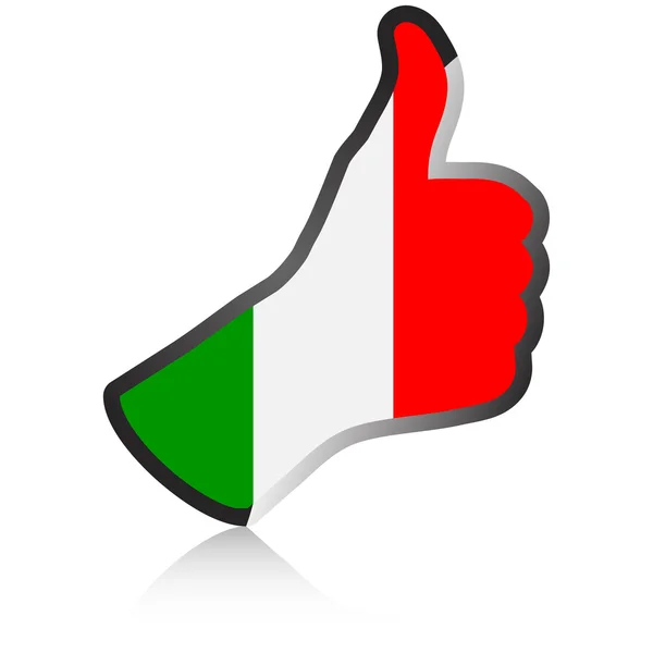 Mão italiana dando ok — Vetor de Stock