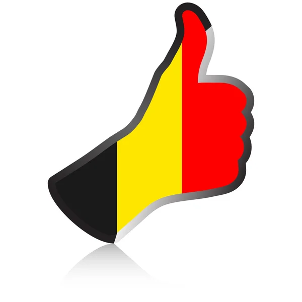 Belgie rukou ok — Stockový vektor