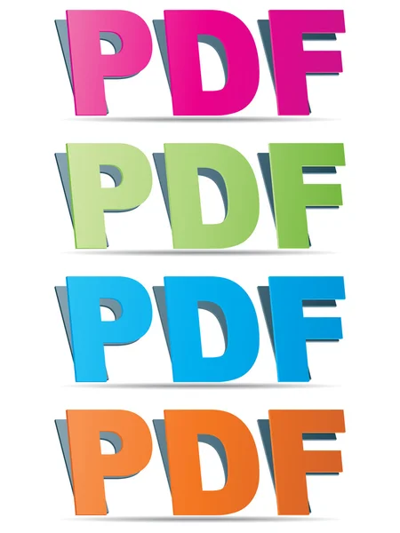 Formato pdf — Vetor de Stock