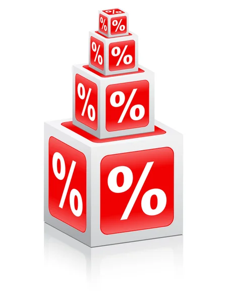 Ponto percentual — Vetor de Stock