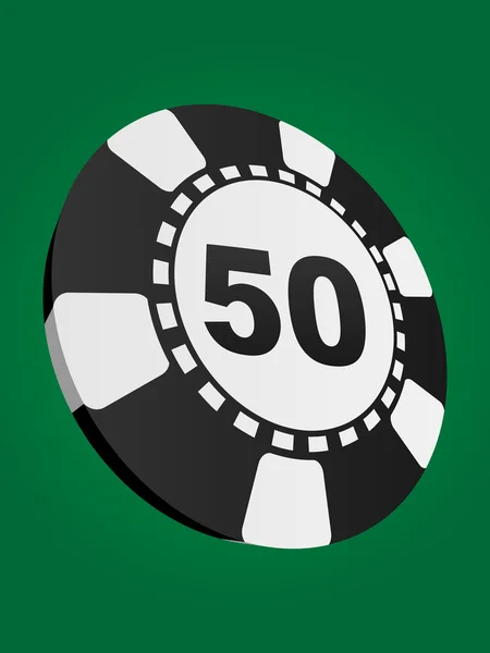 Chip di poker — Vettoriale Stock