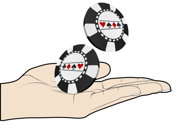 Pokerhånd – stockvektor