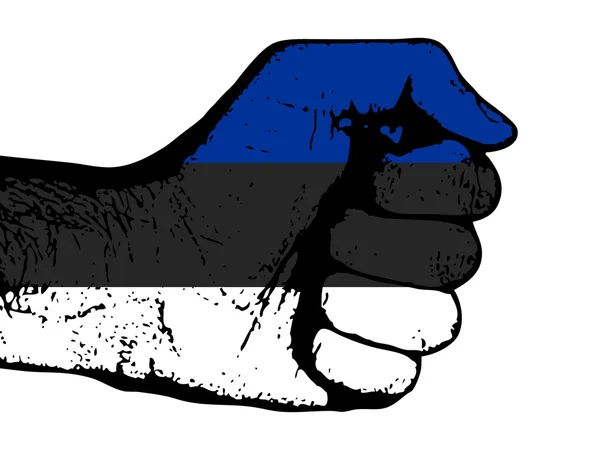 エストニア語の拳 — ストックベクタ