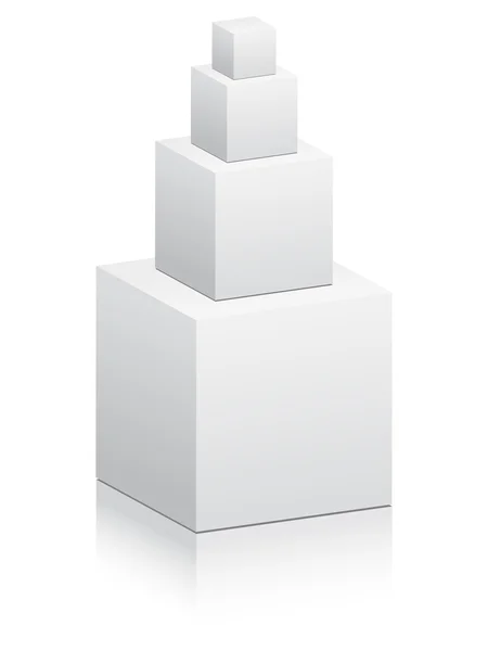 Konstruktion aus Boxen — Stockvektor