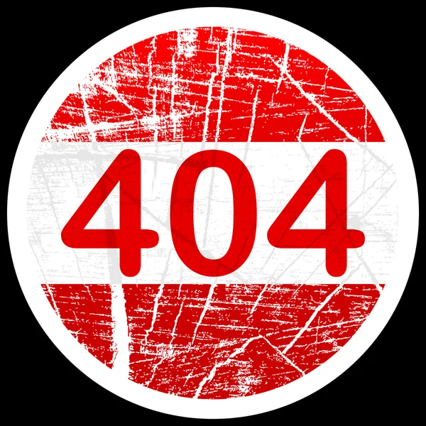 404 sinal de erro —  Vetores de Stock