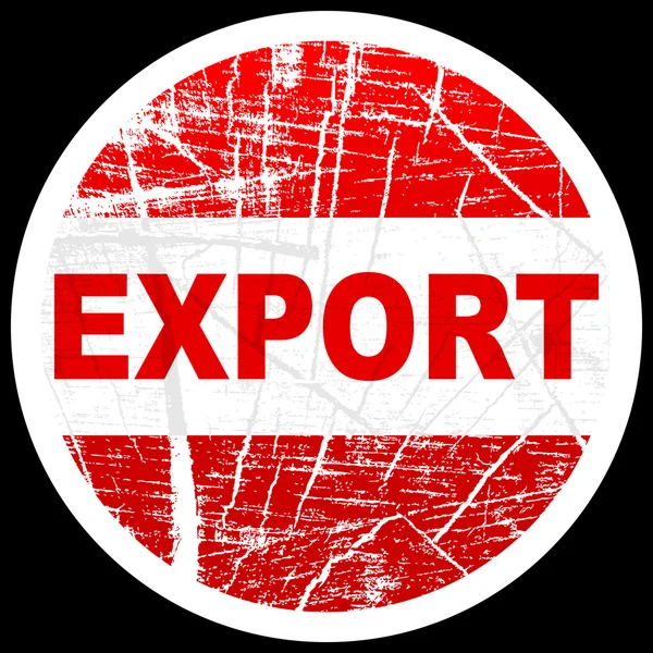 Timbre d'exportation — Image vectorielle