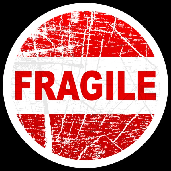 Fragile stamp — Stock Vector