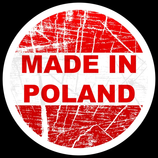 Fabricado em polônia — Vetor de Stock