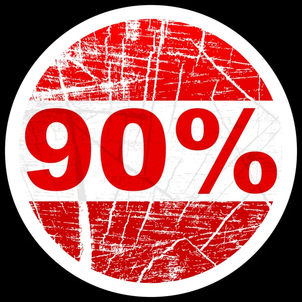 Ninety percent discount — Stock Vector