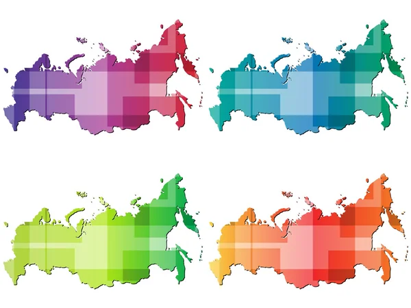 Landkarte von Russland — Stockvektor