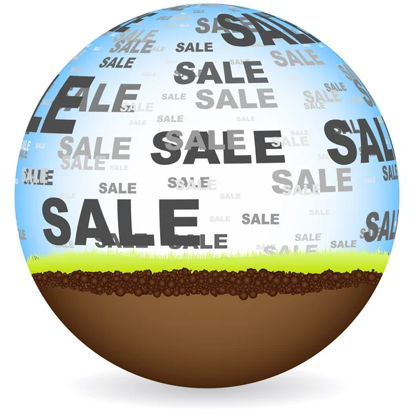Palla di vendita — Vettoriale Stock
