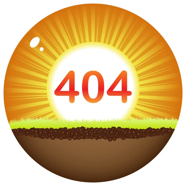 Fout 404 — Stockvector