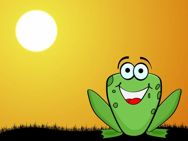 疯狂的青蛙 — 图库矢量图片