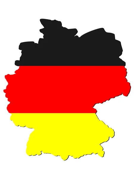 Mapa da Alemanha —  Vetores de Stock