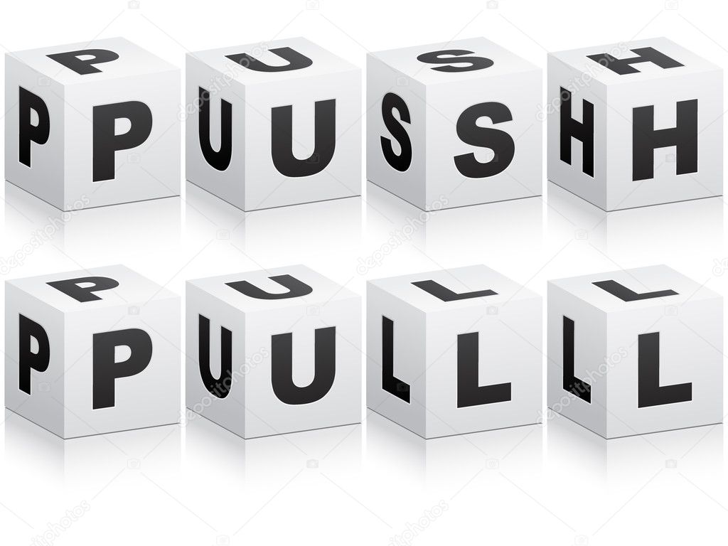 pull and push word