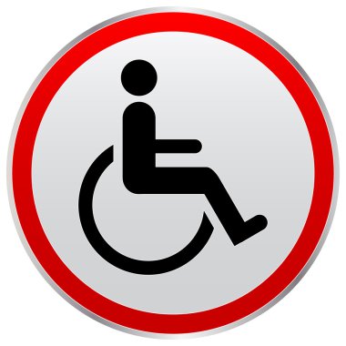 disabled person sign