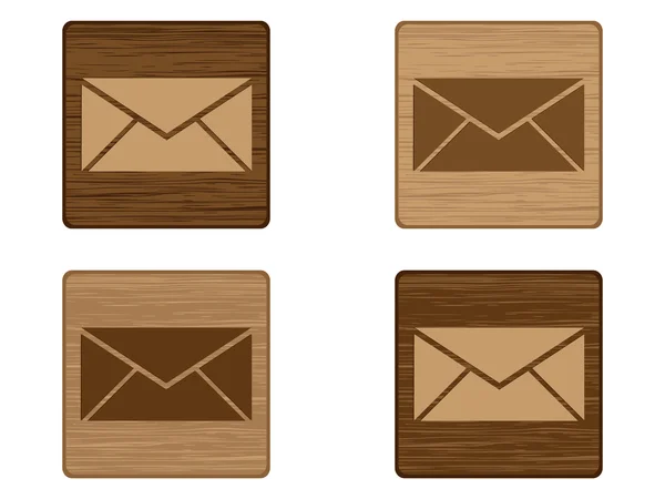 Кнопка почты — стоковый вектор