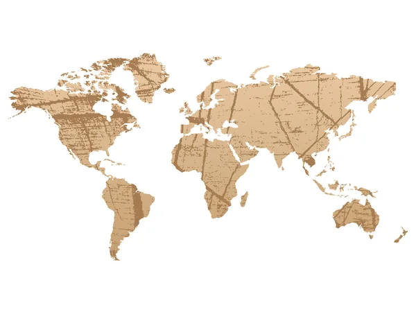 抽象世界地图 — 图库矢量图片