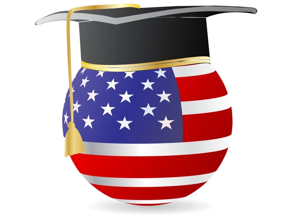 Amerikanische Graduierung — Stockvektor