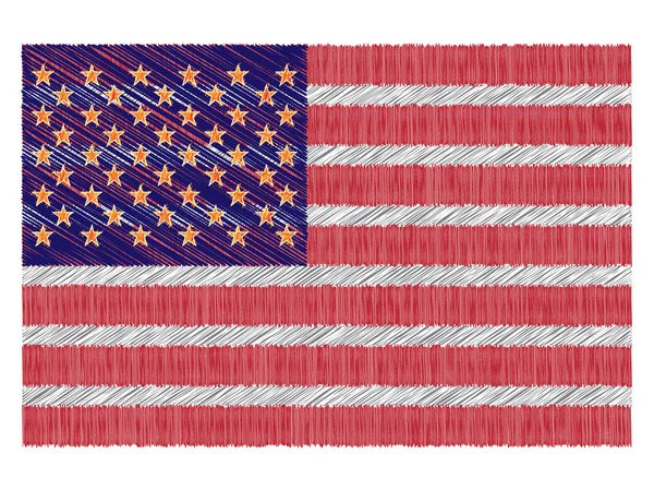 アメリカ国旗 — ストックベクタ